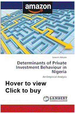 Determinants of Private Investment Behaviour in Nigeria 