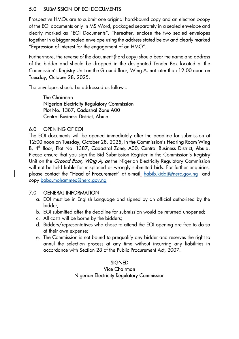 NERC Expression of Interest Page 3