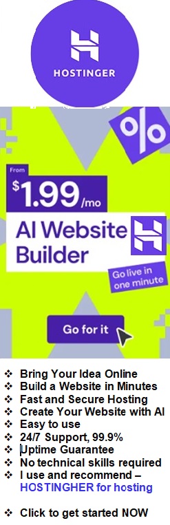 HOSTINGHER WEBSITE BUILDER ADVERT