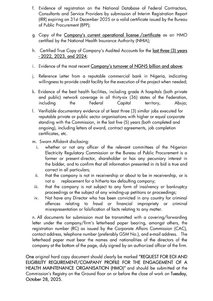 NERC Expression of Interest Page 2