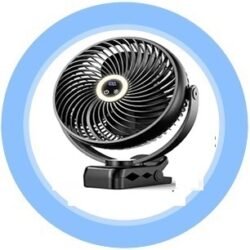 Koonie 10000mAh Rechargeable Clip-on & Desk Fan
