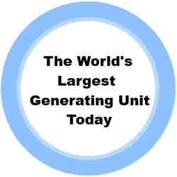 9. The World's Largest Generating Unit Today
